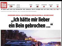 Bild zum Artikel: LKW sorgt für Anhänger-Unfall - Audi-Besitzer: „Ich hätte mir lieber das Bein gebrochen…“