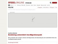 Bild zum Artikel: Deutliche Mehrheit: Bundestag stimmt Uno-Migrationspakt zu