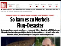 Bild zum Artikel: Technischer Defekt an der Maschine - Merkel-Flieger muss umdrehen!