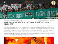 Bild zum Artikel: Regionalliga-Reform: 3. Liga Vereine protestieren gegen DFB