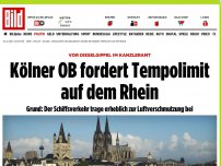Bild zum Artikel: Vor Dieselgipfel im Kanzleramt - Kölner OB fordert Tempolimit auf dem Rhein