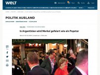 Bild zum Artikel: In Argentinien wird Merkel gefeiert wie ein Popstar