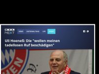 Bild zum Artikel: Uli Hoeneß: Die 'wollen meinen tadellosen Ruf beschädigen'