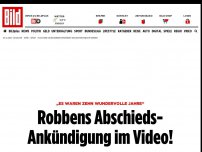 Bild zum Artikel: „Es waren zehn wundervolle Jahre“ - Robben bestätigt Ende beim FC Bayern München