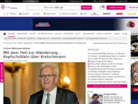 Bild zum Artikel: Baden-Württemberg: Mit dem Heli zur Wanderung – Kopfschütteln über Kretschmann