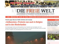 Bild zum Artikel: »Gelbwesten«-Proteste nun auch in Belgien und in den Niederlanden