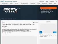 Bild zum Artikel: Trauer um MDR-Box-Experten Markus Beyer