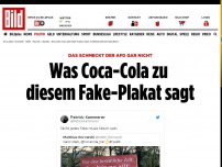 Bild zum Artikel: Das schmeckt der AfD gar nicht - Was Coca-Cola zu diesem Fake-Plakat sagt