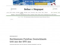 Bild zum Artikel: Parteiaustritt: Berühmteste Putzfrau Deutschlands tritt aus der SPD aus