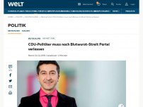 Bild zum Artikel: CDU-Politiker muss nach Blutwurst-Streit Partei verlassen