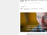 Bild zum Artikel: Schäuble spricht sich im Kampf um den CDU-Vorsitz uneingeschränkt für Merz aus