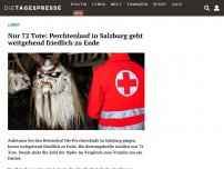 Bild zum Artikel: Nur 72 Tote: Perchtenlauf in Salzburg geht weitgehend friedlich zu Ende