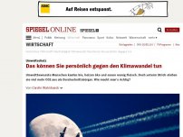 Bild zum Artikel: Umweltschutz: Das können Sie persönlich gegen den Klimawandel tun