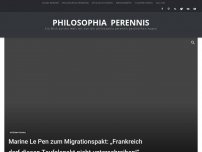 Bild zum Artikel: Marine Le Pen zum Migrationspakt: „Frankreich darf diesen Teufelspakt nicht unterschreiben!“