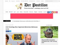 Bild zum Artikel: CDU-Parteitag: Merz liegt beim Würstchen-Wettessen vorne