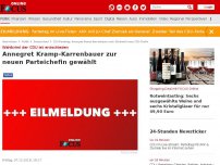 Bild zum Artikel: Wahlkrimi der CDU ist entschieden - Annegret Kramp-Karrenbauer zur neuen Parteichefin gewählt