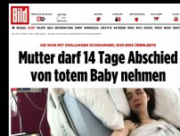 Bild zum Artikel: Nur ein Zwilling überlebte - Mutter darf 14 Tage Abschied von totem Baby nehmen