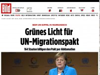 Bild zum Artikel: Merkel beim Migrationspakt-Gipfel - Was sind die Beschlüsse des Bundestages wert?