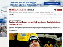 Bild zum Artikel: Eklat um Annika Drazek: Deutsche Bobfahrerin verweigert russischer Dopingsünderin den Handschlag