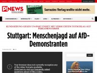Bild zum Artikel: Kundgebung gegen UN-Pakt endet mit versuchtem Totschlag auf Parlamentarier Stuttgart: Menschenjagd auf AfD-Demonstranten