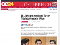 Bild zum Artikel: 16-Jährige getötet: Täter flüchtete nach Wien