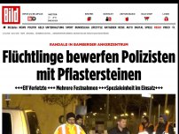 Bild zum Artikel: Ankerzentrum in Bamberg - Bewohner bewerfen Polizisten mit Pflastersteinen