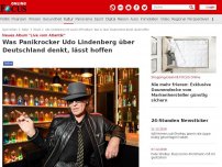 Bild zum Artikel: Neues Album 'Live vom Atlantik' - Was Panikrocker Udo Lindenberg über Deutschland denkt, lässt hoffen