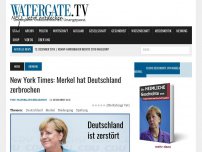Bild zum Artikel: New York Times: Merkel hat Deutschland zerbrochen