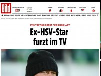 Bild zum Artikel: Stig Töfting sorgt für dicke Luft - Ex-HSV-Star furzt im TV