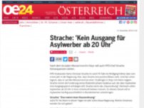 Bild zum Artikel: Strache: 'Kein Ausgang für Asylwerber ab 20 Uhr'