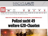 Bild zum Artikel: Neue Foto-Fahndung - Polizei sucht diese 53 G20-Chaoten