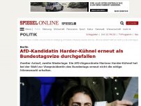 Bild zum Artikel: Berlin: AfD-Kandidatin Harder-Kühnel erneut als Bundestagsvize durchgefallen