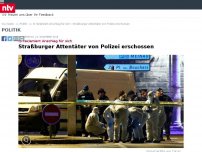 Bild zum Artikel: Nach zwei Tagen auf der Flucht: Straßburger Attentäter von der Polizei getötet