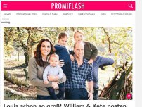 Bild zum Artikel: Louis schon so groß! William & Kate posten neues Familienpic