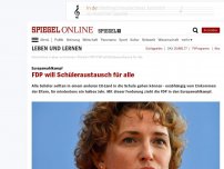 Bild zum Artikel: Europawahlkampf: FDP will Schüleraustausch für alle