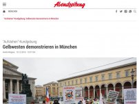 Bild zum Artikel: 'Aufstehen'-Kundgebung: Gelbwesten demonstrieren in München