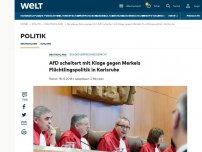 Bild zum Artikel: AfD scheitert mit Klage gegen Merkels Flüchtlingspolitik in Karlsruhe
