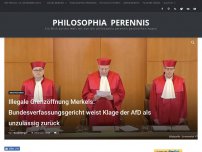 Bild zum Artikel: Illegale Grenzöffnung Merkels: Bundesverfassungsgericht weist Klage der AfD als unzulässig zurück