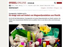 Bild zum Artikel: Einweggeschirr, Trinkhalme und Co.: EU einigt sich auf Verbot für Wegwerfprodukte aus Plastik