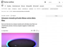 Bild zum Artikel: Amazon reveals private Alexa voice data files