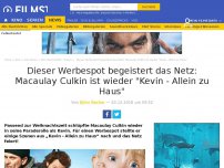 Bild zum Artikel: Genialer Werbeclip: Macaulay Culkin ist wieder 'Kevin - Allein zu Haus'