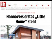 Bild zum Artikel: Hilfsprojekt für Obdachlose - Hannovers erstes „Little Home“ steht