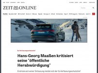 Bild zum Artikel: Ex-Verfassungsschutzchef: Hans-Georg Maaßen kritisiert seine 'öffentliche Herabwürdigung'