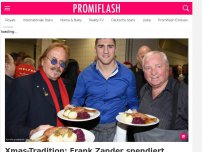 Bild zum Artikel: Xmas-Tradition: Frank Zander spendiert Obdachlosen Festmahl!