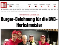 Bild zum Artikel: Trainer Favre gab einen aus - Burger-Belohnung für die BVB-Herbstmeister