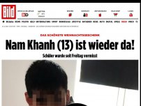 Bild zum Artikel: Junge seit Freitag vermisst - Wo ist Nam Khanh (13)?