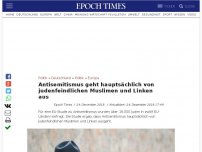 Bild zum Artikel: Antisemitismus geht hauptsächlich von judenfeindlichen Muslimen und Linken aus