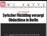 Bild zum Artikel: Auch zu Weihnachten - Syrischer Flüchtling versorgt Obdachlose in Berlin