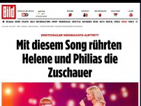 Bild zum Artikel: Emotionaler WeihnachtsAuftritt - Helene und Philias bezaubern die Zuschauer