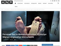 Bild zum Artikel: Perverser Sex im Bestattungsinstitut: 32-jähriger Migrant vergewaltigt Männerleiche